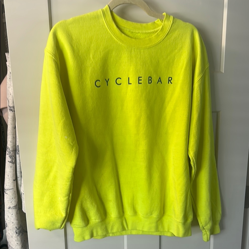 CycleBar Neon Yellow Sweatshirt